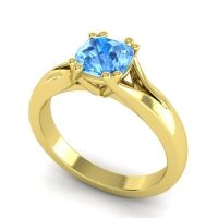 Cathedral Cushion Solitaire Niza Ring