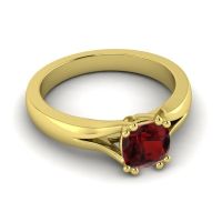 Cathedral Cushion Solitaire Niza Ring