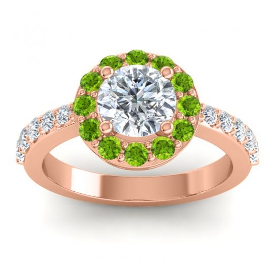 Halo Pave Zarava Ring
