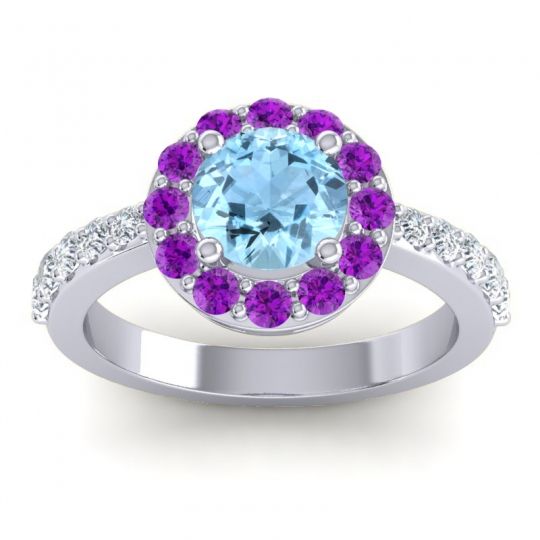 Halo Pave Zarava Ring