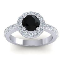 Halo Pave Zarava Ring