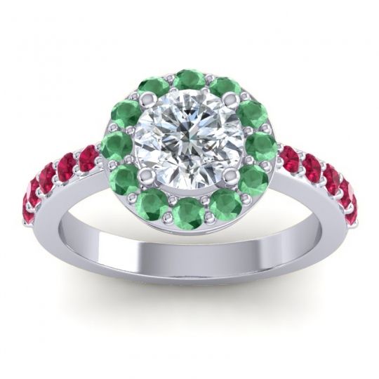 Halo Pave Zarava Ring