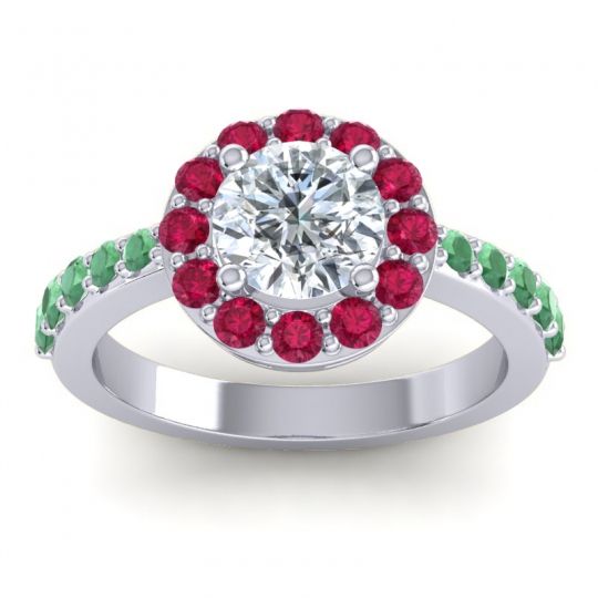 Halo Pave Zarava Ring