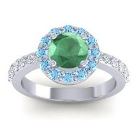 Halo Pave Zarava Ring