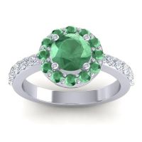 Halo Pave Zarava Ring