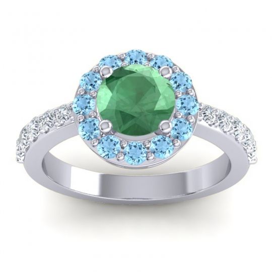 Halo Pave Zarava Ring