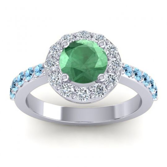 Halo Pave Zarava Ring