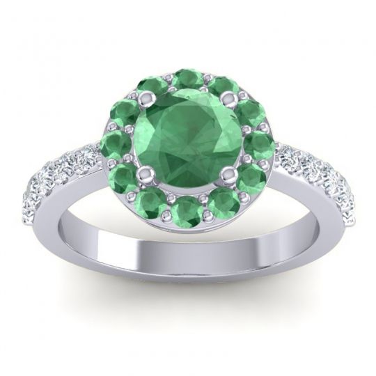 Halo Pave Zarava Ring