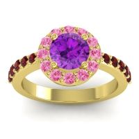 Halo Pave Zarava Ring