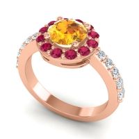 Halo Pave Zarava Ring