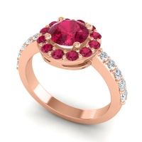 Halo Pave Zarava Ring