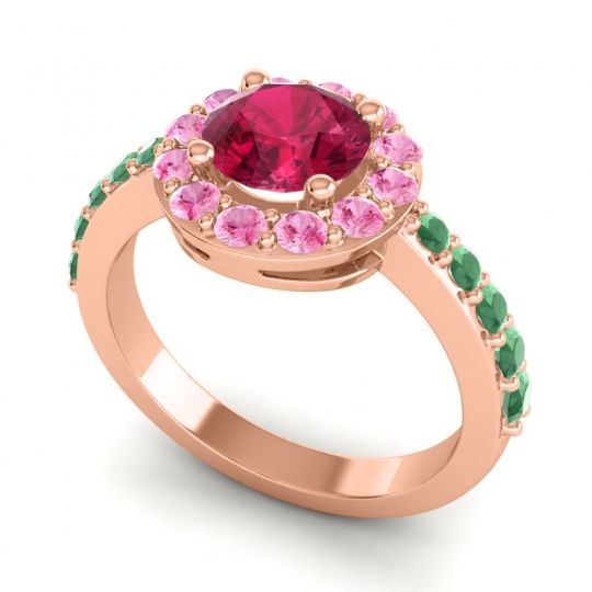 Halo Pave Zarava Ring