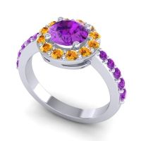 Halo Pave Zarava Ring