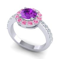 Halo Pave Zarava Ring