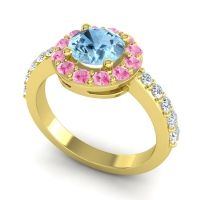 Halo Pave Zarava Ring