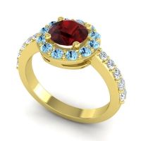 Halo Pave Zarava Ring