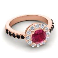 Halo Pave Zarava Ring