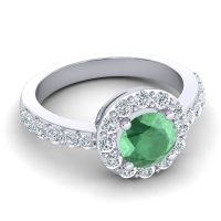 Halo Pave Zarava Ring