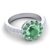 Halo Pave Zarava Ring