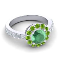 Halo Pave Zarava Ring