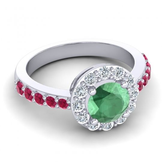 Halo Pave Zarava Ring