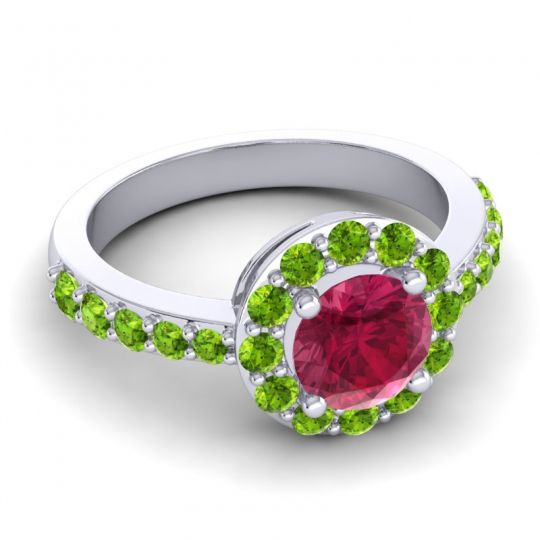 Halo Pave Zarava Ring