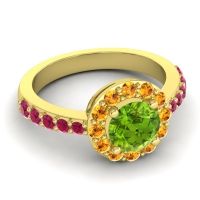 Halo Pave Zarava Ring