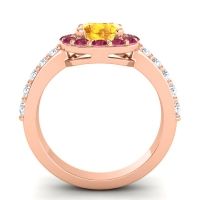 Halo Pave Zarava Ring