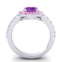 Halo Pave Zarava Ring