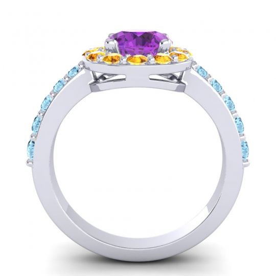 Halo Pave Zarava Ring