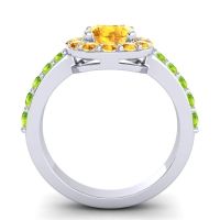 Halo Pave Zarava Ring