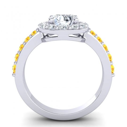Halo Pave Zarava Ring