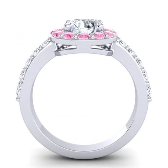 Halo Pave Zarava Ring