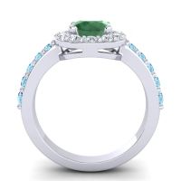 Halo Pave Zarava Ring