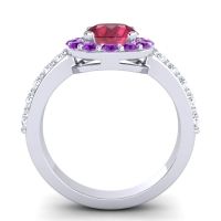 Halo Pave Zarava Ring