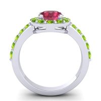 Halo Pave Zarava Ring