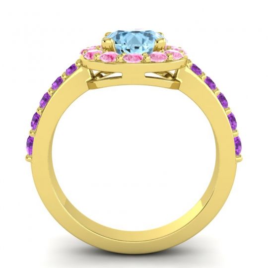 Halo Pave Zarava Ring