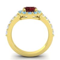 Halo Pave Zarava Ring