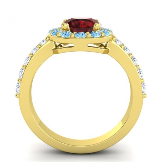 Halo Pave Zarava Ring
