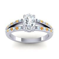 Oval Bhava Ring, 7x5mm