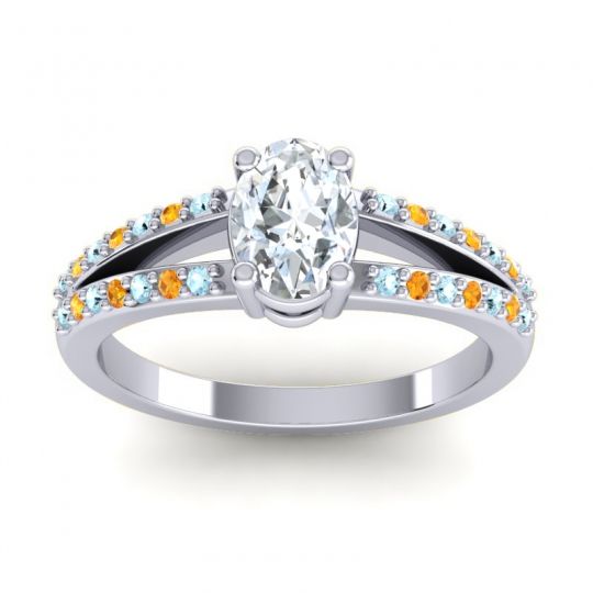 Oval Bhava Ring, 7x5mm