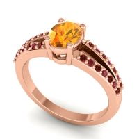 Oval Bhava Ring, 7x5mm