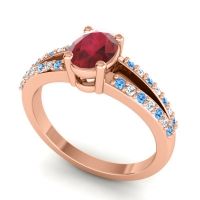 Oval Bhava Ring, 7x5mm