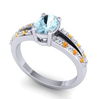 Oval Bhava Ring, 7x5mm