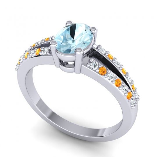 Oval Bhava Ring, 7x5mm