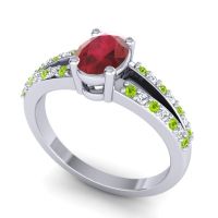 Oval Bhava Ring, 7x5mm