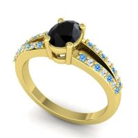 Oval Bhava Ring, 7x5mm