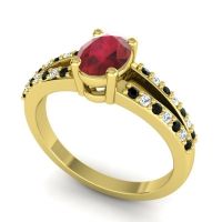 Oval Bhava Ring, 7x5mm