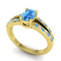 Oval Bhava Ring, 7x5mm