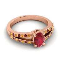 Oval Bhava Ring, 7x5mm